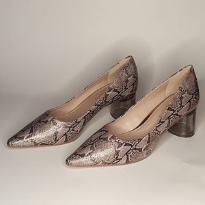 Kelly & Katie Snake Skin 3" Heels Size 10 Brand New